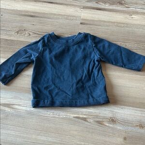 Navy Blue Kids Long Sleeve Shirt